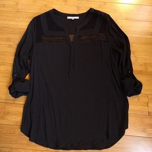 Daniel Rainn black blouse